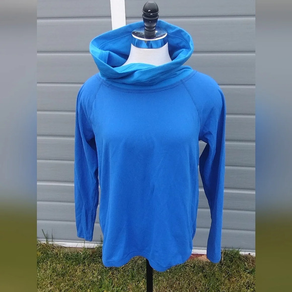 Lululemon Healthy Heart Long Sleeve Pullover Color Baroque Blue Size 8. - Picture 1 of 6